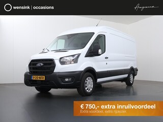 Ford Transit 350 | 2.0 TDCI | L3 H2 | Trend | TREKHAAK 2500 KG AHW | CLIMATE CONTROL | NAVIGATIE | PARKEERSENSOREN V+A | CRUISE CONTROL | BIJRIJDERSBANK | LAADRUIMTE PAKKET | APPLE CARPLAY / ANDROID AUTO | STOEVERWARMING