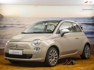 Fiat 500 1.2 Lounge, Cabriolet, Apple carplay, Cappuccino, inclusief garantie