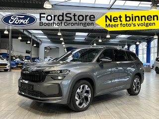 Skoda Kodiaq 1.5 TSI PHEV 204 pk Sportline | Stoelverw. | Stuurverw. | El. a. klep | El. verst. stoel + geh. | LED | 19" | Keyles entry |