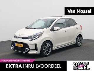 Kia Picanto 1.0 T-GDi GT-Line 5p | Navigatie | Schuifdak | Apple Carplay / Android Auto | Achteruitrijcamera | Stoel- Stuur verwarming | Leder | Parkeersensoren | Climate Control | Lichtmetalen Velgen |
