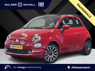 Fiat 500 Cabio RED 1.0 Hybrid 70pk | CLIMA | 16" LM-VELGEN | NAVI | DAB+ | APPLE CARPLAY / ANDROID AUTO | VOUWDAK ZWART
