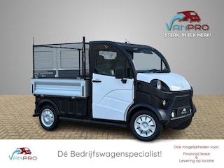 AIXAM E-Truck M12RS Open laadbak / Webasto Standkachel / Sidebars / Incl bladrek