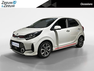 Kia Picanto 1.0 DPi GT-Line Automaat | Apple Carplay / Android Auto | Navigatiesysteem |  Lichtsensor | Parkeersensoren + Camera Achter | Climate Control | CruiseControl | 15” Lichtmetalen Velgen
