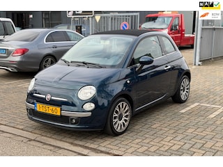 Fiat 500 0.9 TwinAir Turbo Lounge | Cabrio | Parkeersensoren | Onderhoudsboekje | Nwe APK | N.A.P | Airco | Mooie kleur !