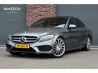 Mercedes-Benz C-klasse 400 4MATIC AMG Line | Distronic+ | Panoramadak | Burmester | Memory | HUD | Leder | Sfeerverlichting | Surround Camera | Intelligent Light System | Dodehoekassistent |