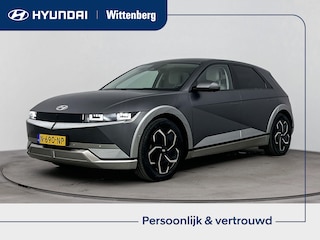 Hyundai Ioniq 5 LOUNGE 58 kWh | UNIEK! | MAT GRIJS | EXCLUSIEF CHIQUE IVOOR LEDEREN INTERIEUR | 360 CAMERA | CLIMA | CRUISE | NAVI | 19'' LM VELGEN | ORIGINEEL NL | 1ste EIGENAAR |
