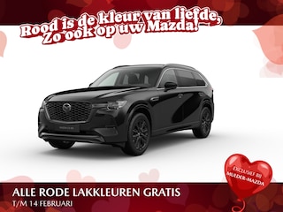 Mazda CX-80 e-Skyactiv PHEV Homura Plus - Zwart Nappa Leder | 12,3-inch TFT-kleurendisplay met bediening via centrale HMI Commander, touchscreen (voor Apple CarPlay / Android Auto™) of voice control | 12,3-inch digitale meterset | 20-inch lichtmetalen velgen, Black