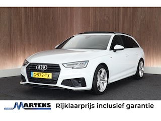 Audi A4 Avant 40 TFSI 190pk Sport S line black edition Trekhaak 360Camera Panoramadak Stoelverwarming Keyless Virtual Cockpit Navigatie