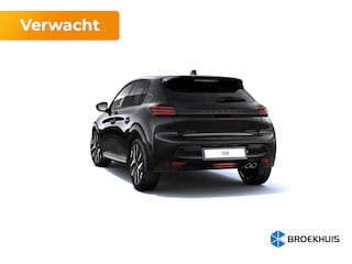 Peugeot 208 GT | Armsteunen op de voorportieren bekleed met kunstleder met groen sierstiksel (GT-Line) | Climate Control | Dashboard en deurpanelen in kunststof met carboneffect