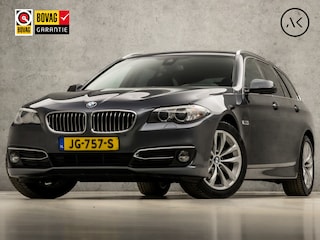 BMW 5-serie Touring 520i Luxury 184Pk Automaat (VIRTUAL COCKPIT, GROOT NAVI, MEMORY SEATS, LEDER, STOELVERWARMING, SPORTSTOELEN, CAMERA, ELEK ACHTERKLEP, NIEUWSTAAT)