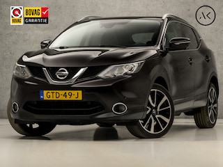 Nissan Qashqai 1.2 Deluxe (PANORAMADAK, NAVIGATIE, LEDER, 360 CAMERA, STOELVERWARMING, SPORTSTOELEN, GETINT GLAS, KEYLESS, CRUISE, NIEUWE APK, NIEUWSTAAT)