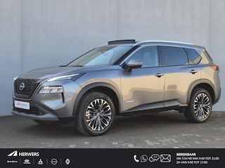 Nissan X-Trail 1.5 e-Power Tekna Automaat / Fabrieksgarantie tot 04-2028<100.000 / All season banden / Head Up Display / Elektrische achterklep / Glazen schuif- en kanteldak / Stuur-, Stoel & Achterbank verwarming / Adaptief cruise control /