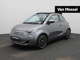 Fiat 500 500e 42 kWh La Prima | Achteruitrijcamera | Adaptive Cruise Control | Canvas Open Dak | CCS | Draadloos Opladen | Leder | Stoelverwarming |