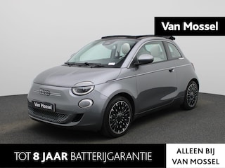 Fiat 500 500e 42 kWh La Prima | Achteruitrijcamera | Adaptive Cruise Control | Canvas Open Dak | CCS | Draadloos Opladen | Leder | Stoelverwarming |