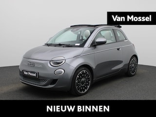 Fiat 500 500e 42 kWh La Prima | Achteruitrijcamera | Adaptive Cruise Control | Canvas Open Dak | CCS | Draadloos Opladen | Leder | Stoelverwarming |