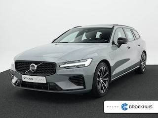 Volvo V60 T6 Recharge AWD Plus Dark Panoramadak | Harman/Kardon | Nappa Sportstoelen | 360° Camera | Stoel- & Stuurverwarming | Standkachel | Trekhaak