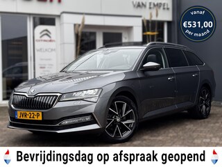 Skoda Superb Combi 1.4 TSI iV Sportline Business | 218 PK | Pano | Trekhaak | Camera | Stoelverarming | Memory