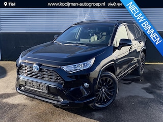 Toyota RAV4 2.5 Hybrid AWD Black Edition Navigatie, JBL, Stoelverwarming, Parkeersensoren, Elek. bestuurderstoel, leder/alcantara, LED, LMV, BTW-auto