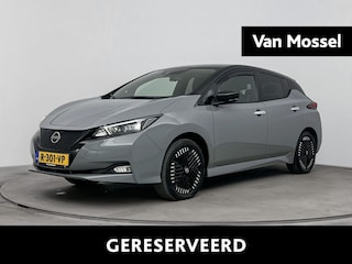 Nissan Leaf e+ Tekna 62 kWh airco automatisch | Apple Carplay/Android | Auto, Autonomous Emergency Braking | cruise control adaptief met Stop&Go | dodehoekdetectie met correctie | file assistent | LED koplampen | lichtmetalen velgen 17" |navigatiesysteem full map | rijstrooksensor met correctie | warmtepomp |