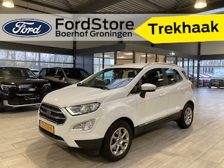 Ford Ecosport EcoBoost 125 pk Titanium | Trekhaak | Navi | Clima | Cruise | LMV | Parkeerhsens.| Half leer | 100% dealer onderh.