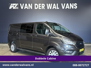 Ford Transit Custom 2.0 TDCI 170pk L2H1 Dubbele Cabine Euro6 Airco | 6-Zits | 2x zijdeur | Apple Carplay | LED | LM Velgen | Cruisecontrol Android Auto, Stoelverwarming, Verwarmde voorruit, Parkeersensoren, Sidebars