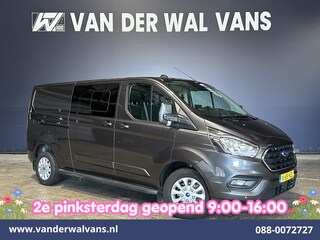 Ford Transit Custom 2.0 TDCI 170pk L2H1 Dubbele Cabine Euro6 Airco | 6-Zits | 2x zijdeur | Apple Carplay | LED | LM Velgen | Cruisecontrol Android Auto, Stoelverwarming, Verwarmde voorruit, Parkeersensoren, Sidebars