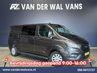 Ford Transit Custom 2.0 TDCI 170pk L2H1 Dubbele Cabine Euro6 Airco | 6-Zits | 2x zijdeur | Apple Carplay | LED | LM Velgen | Cruisecontrol Android Auto, Stoelverwarming, Verwarmde voorruit, Parkeersensoren, Sidebars