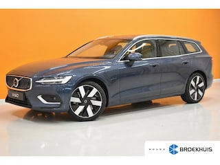 Volvo V60 2.0 T8 Plug-in hybrid AWD Plus Bright | Premium-Pack | 19" 6-spaaks Glossy Black Diamond Cut | Head-up display | Elektrisch glazen panorama-dak | Rondomzicht camera