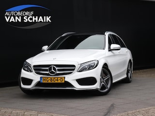 Mercedes-Benz C-klasse Estate 200 AMG-LINE | LEDER | PANO-DAK | BURMESTER | TREKHAAK | PDC | NAVI | STOELVERW. |