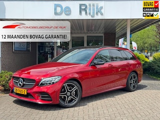 Mercedes-Benz C-klasse Estate 180 Business Solution AMG Line/Nigh Pakk. | Pano, Leder/Alcan., Carplay/Android, Stoelverw., 18''