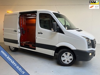 Volkswagen Crafter Servicewagen 35 2.0 TDI euro6 L1H1 2xSchuifdeur 3Persoons Airco Trekhaak BOTT Inrichting RIJKLAARPRIJS!