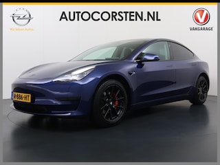 Tesla Model 3 RWD SR plus 325PK SOH 90% LFP Accu Lmv 18" AutoPilot Leder Panoramadak Adaptive-Cruise Camera's Elektr.-Stuur+Stoelen+Spiegels+Geheugen+Easy-Entry+Verwarmde stoelen Park assistent Pdc WIFI Lane-Assist Speed-Assist Navi LED DAB Voorverwarmen interieur via App Keyless One-Pedal-Drive Fabrieksgarantie op Accu en Motor tot 29-12-2028/160.000km