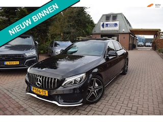 Mercedes-Benz C-klasse 180 Sport Edition AMG-LINE AUTOM/PANODAK/CRUISE/LEDER/MATRIX LED/NAVI/CAMERA/PDC V+A/STOEL VERW/DODEHOEKDET