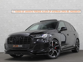 Audi Q7 3.0 V6 380pk Hybrid S-Line Sportpack | Panorama | Leder | Luchtvering | 22" | LED-Matrix | Keyless-Go | 22 inch | Memory | Alarm | Stoelverwarming V+A | Camera | Virtual-Cockpit | 3-Zone Clima | Draadloos Laden | Standkachel | Rijklaarprijs!
