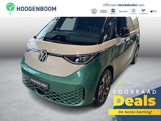 Volkswagen ID. Buzz Bedrijfswagens Anniversary Edition Elektromotor 4M 250kW (340 pk) | 4 Motion | Elektrische schuifdeur links en rechts | Open en close plus pakket | DAB+ | Achteruitrijcamera | Achterlichten LED |