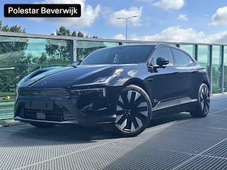 Polestar 4 Long Range Single motor 100 kWh / Pano. dak / Head-up display / Pilot pack / Elek. voorstoelen en achterbank / Stuur + stoelen verwarmd / 360 camera /