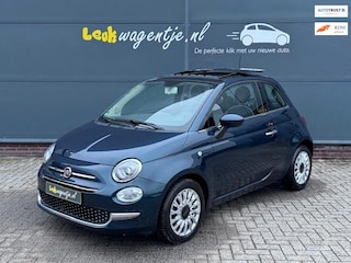 Fiat 500 0.9 Turbo Lounge *schuifdak *cruise *blauw metallic