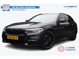 BMW 5-serie Touring 530i High Executive M-sport | Incl. 12 maanden garantie | Panoramadak | Dodehoek detectie | Geheugenstoelen |  Parkeercamera | Standkachel | Head-up display | Elektrisch uitklapbare trekhaak | Stoelverwarming | Draadloze telefoonlader | Luxe lederen bekleding |