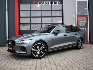 Volvo V60 2.0 T6 Recharge AWD R-Design | Pano | Leder | Led | Memory | ACC | Trekhaak | Stoel & Stuurwielverwarming | Adaptive Cruise | Harmon Kardon | Keyless | Camera | Dodehoek |
