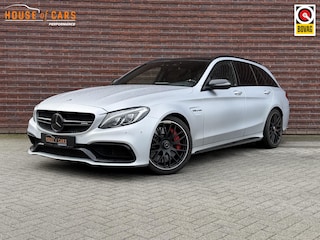 Mercedes-Benz C-klasse Estate 510pk 63S AMG |dealer onderhouden|bucket seats|driver's package|panoramadak|Burmester|head-up|memory|360 camera|carbon interieur|stoelverwarming|elek. achterklep|