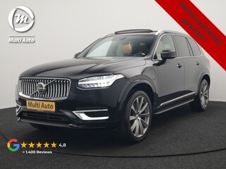 Volvo XC90 T8 Twin Engine AWD Inscription 7 Persoons Plug In Hybrid 394pk Dealer O.H. PHEV | Panodak | Adaptive Cruise | Luxe Lederen Sportstoelen Memory & Verwarmd | 360 Camera | Head Up | Harman Kardon | Apple Carplay | Blis | Virtual | Navigatie | 21"L.M |