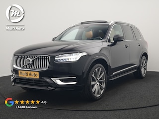 Volvo XC90 T8 Twin Engine AWD Inscription 7 Persoons Plug In Hybrid 394pk Dealer O.H. PHEV | Panodak | Adaptive Cruise | Luxe Lederen Sportstoelen Memory & Verwarmd | 360 Camera | Head Up | Harman Kardon | Apple Carplay | Blis | Virtual | Navigatie | 21"L.M |