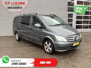 Mercedes-Benz Vito 113 CDI Aut. L3 XL DC Dubbel Cabine EXPORT Carplay/ Stoelverw./ Airco/ Camera/ Cruise/ PDC/ 17”LMV/ Trekhaak