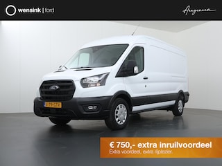 Ford Transit 350 | 2.0 TDCI | L3 H2 | Trend | TREKHAAK 2500 KG AHW | CLIMATE CONTROL | NAVIGATIE | PARKEERSENSOREN V+A | CRUISE CONTROL | BIJRIJDERSBANK | LAADRUIMTE PAKKET | APPLE CARPLAY / ANDROID AUTO | STOEVERWARMING