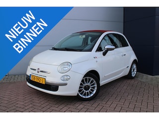 Fiat 500 1.2 Lounge Cabrio Leer Airco Zeer mooi Nederlandse auto