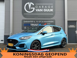 Ford Fiesta 1.0 EcoBoost Hybrid ST-Line 125PK Clima,Cruise,Isofix,Carplay,Pdc,ElektrRamen+Spiegels,Lane-Assist,Multi-Stuur,Led.