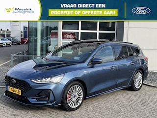Ford Focus Wagon 1.0 EcoBoost Hybrid 155pk Automaat ST-Line X | Stoel/ Stuur verwarming | Voorruitverwarming | Navigatie | Camera | Panoramadak | Wegklapbare trekhaak