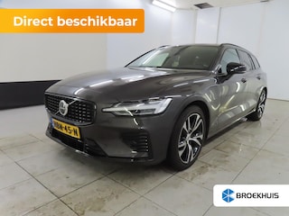 Volvo V60 2.0 T6 Plug-in hybrid AWD Ultra Dark | Panoramadak | Trekhaak | Camera | Adaptieve cruise control | Harman Kardon | Leder | 18'' Velgen |
