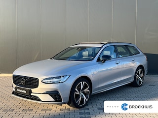 Volvo V90 2.0 T6 Plug-in hybrid AWD Ultimate Dark | Panoramadak | Trekhaak | Luchtvering | Bowers & Wilkins | Long Range | Stoel en stuurwielverwarming |