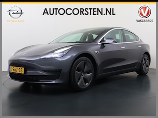 Tesla Model 3 RWD SR plus 325PK SOH 93% LFP Accu Lmv 18" AutoPilot Leder Panoramadak Adaptive-Cruise Camera's Elektr.-Stuur+Stoelen+Spiegels+Geheugen+Easy-Entry+Verwarmde stoelen Park assistent Pdc WIFI Lane-Assist Speed-Assist Navi LED DAB Voorverwarmen interieur via App Keyless One-Pedal-Drive 1e Eigenaar Origineel Nederlandse Auto Fabrieksgarantie op Accu en Motor tot 11-12-2028/160.000km